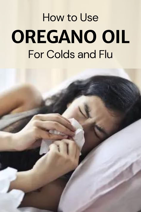 The oil of oregano is extracted from the leaves of oregano and has been used as a natural remedy to prevent illness for centuries. Studies show that oregano oil can kill certain cold and flu viruses and may help to alleviate symptoms. #coldandflu #naturalremedies #homeremedies #essentialoils #holisticliving Doterra Cold Remedy, Oils For A Cold, Oregano Oil For Colds, Doterra Oregano Oil, Young Living Oregano, Oils For Ear Ache, Organic Oregano Oil, Oil For Cough, Doterra Oregano