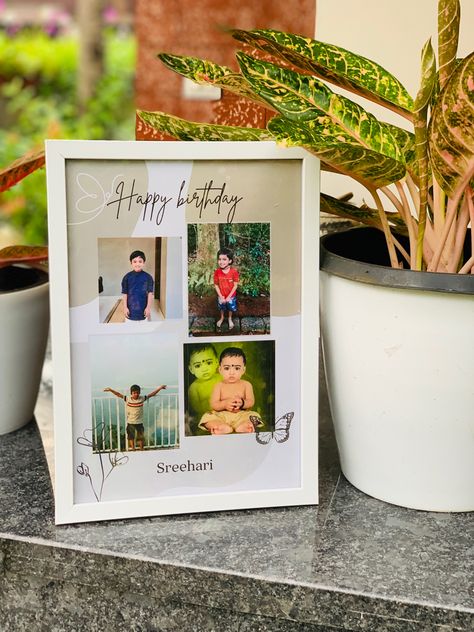 A4 Photo Frame, A3 Frame Ideas, Photo Collage Frame Ideas, Birthday Photo Frame Ideas, Google Frame, Jewellery Poster, Happy Birthday Captions, A3 Photo Frame, Couple Shadow