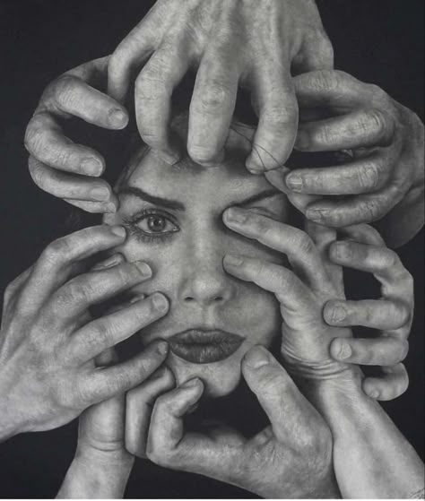 Hyperrealism Drawing, Thinking Pose, Hands On Face, Alchemy Art, Art Realism, Studio Photography Poses, All Things Beautiful, Cool Captions, Dark Art Drawings