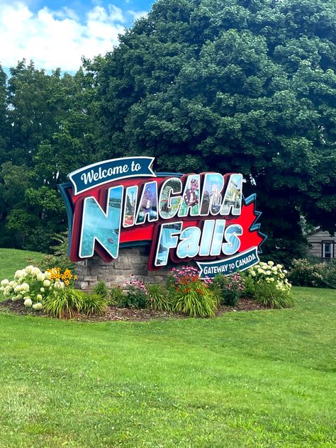 Welcome to Niagara Falls sign Niagra Falls Canada Photos, Toronto Niagara Falls, Midwestern Summer, Canada Niagara Falls, Watkins Glen State Park, Niagara Falls New York, Niagara Falls Canada, Canada Photos, Dream Trip