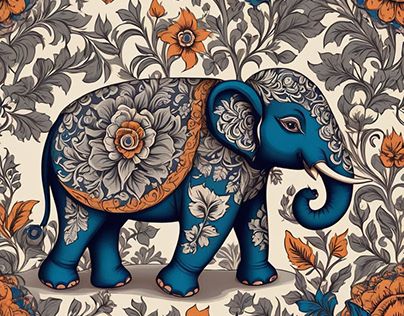 Check out new work on my @Behance profile: "Kalamkari Elepahnt" http://be.net/gallery/193788473/Kalamkari-Elepahnt Kalamkari Art Paintings, Mehendi Peacock, Rajasthani Motifs, Kalamkari Motifs, Kalamkari Art, Round Dress, Pichwai Painting, Andrew Loomis, Ganesh Art Paintings