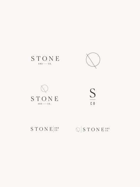 And Co Logo, Stone Logo Design Ideas, Logotype Design Typography, Stone Logo Design, Minimalistic Branding, Laid Back Luxury, Clean Typography, Stone Logo, Logo Elements