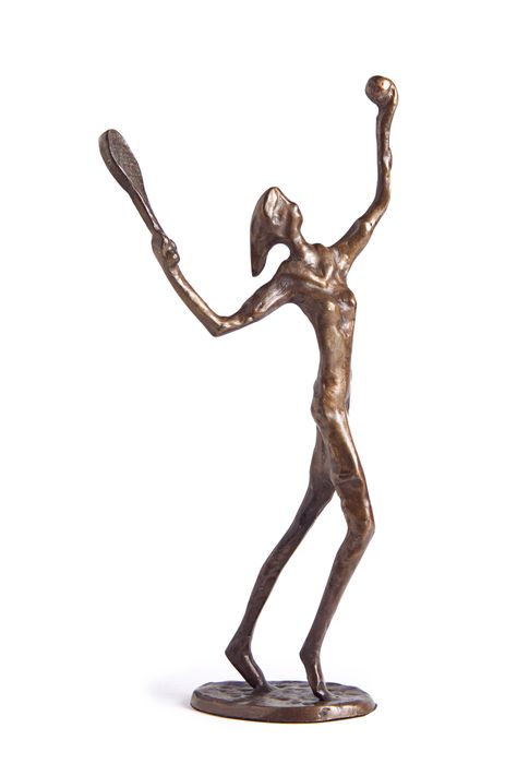 Female Tennis Player Figurine Fiber Sculpture, Female Tennis, Playing Tennis, Bronze Figurine, Creative Stuff, Tennis Player, Bronze Sculpture, Tennis Players, Fabric Art