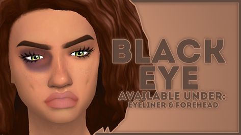 BLACK EYE BGC The sims 4 skin, Sims 4 cc skin, Sims 4 cc makeup Under Eyeliner, Sims 4 Apocalypse, Sims 4 Skin Details, Sims 4 Skins, Black Eye Makeup, Sims 4 Decades Challenge, Sims 4 Skin, The Sims 4 Skin, Sims 4 Makeup