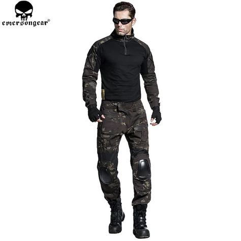 Ghillie Suits, Tactical Uniforms, Combat Suit, Envy Clothing, Combat Shirt, Multicam Black, Combat Gear, Suit Shirt, Uniform Design