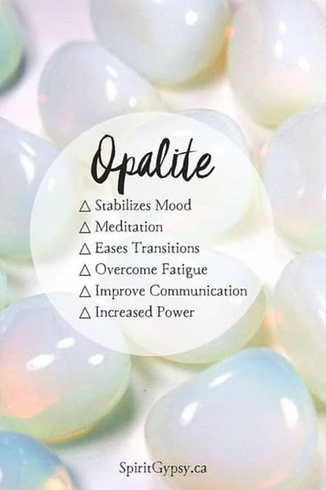 Opalite - the meaning, how to work with it, and how to use it. Opalite Crystal, Pretty Life, Crystal Guide, Crystals Healing Properties, Spiritual Crystals, Gemstone Meanings, Crystal Therapy, Crystal Healing Stones, Crystal Magic