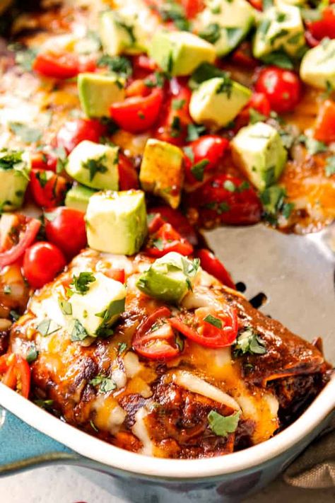 BEST Beef Enchiladas (make ahead, freezer instructions, tips & tricks) Best Beef Enchiladas, Best Beef Enchilada Recipe, Frozen Enchiladas, Easy Beef Enchiladas, Beef Enchilada Recipe, Ground Beef Enchiladas, Carlsbad Cravings, Homemade Enchilada Sauce, Homemade Enchiladas