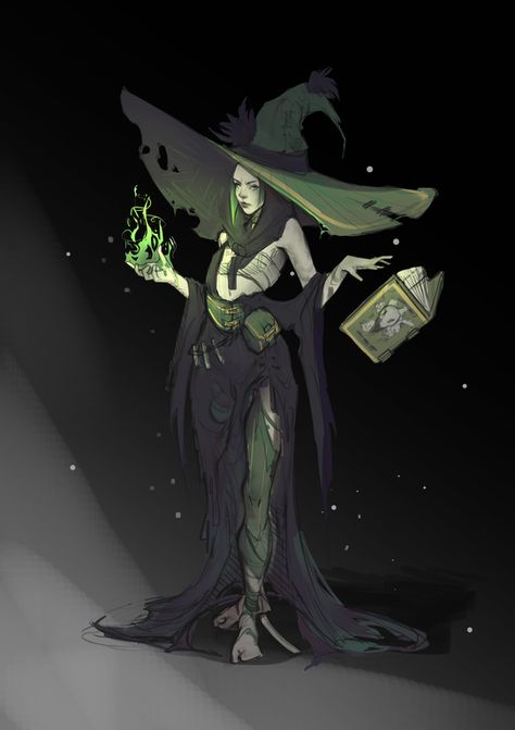 [RF] Amala, A Necromancer Witch : characterdrawing Necromancer Witch, Witch Characters, Fantasy Witch, Graphisches Design, Dungeons And Dragons Characters, Dnd Art, Arte Sketchbook, Witch Art, A Witch