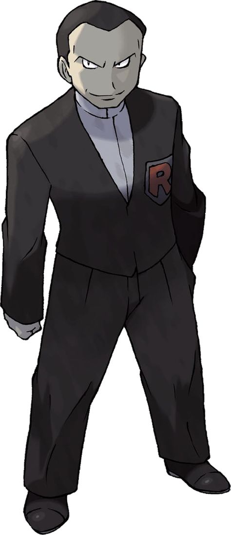 Giovanni (Japanese: サカキ Sakaki) was the head of Team Rocket, and served as the secretive Gym Leader of Viridian City's Gym, known officially as the Viridian Gym. He handed out the Earth Badge to Trainers who defeated him. As a Gym Leader, he specialized in Ground-type Pokémon, but his master plan includes collecting rare Pokémon of all types. In Pokémon Ultra Sun and Ultra Moon, he makes a return appearance as the leader of Team Rainbow Rocket. Equipe Rocket Pokemon, Pokemon Crystal, Pokemon Wiki, Pokemon Gym Leaders, Pokemon Team Rocket, Pokemon Red Blue, Pokemon Firered, Pokemon Black, Pokémon Black And White