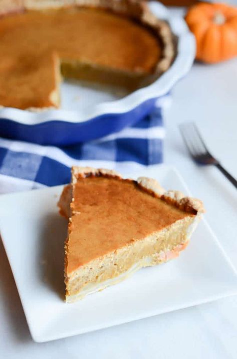 #thanksgiving #pumpkinpie #holidaybaking #piebaking #holidayentertaining Cream Cheese-y Pumpkin Pie | CaliGirlCooking.com Pumpkin Pie Recipe From Scratch, Easy Pumpkin Pie Recipe, Pumpkin Pie From Scratch, Gluten Free Pumpkin Pie, Pumpkin Pie Recipe Easy, Best Pumpkin Pie, Easy Pumpkin Pie, Pumpkin Pie Recipe, Homemade Pumpkin Pie