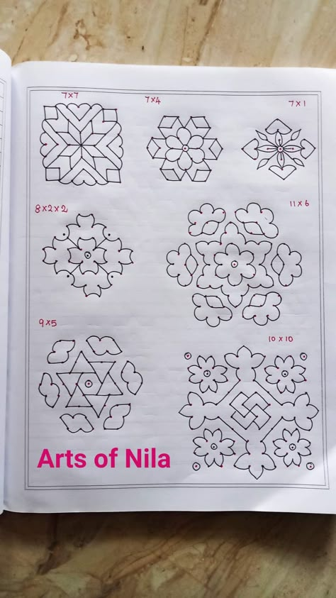 Dot Kolam Designs, Simple Rangoli With Dots, Rangoli Design For Diwali, Rangoli Designs For Competition, Dot Kolam, Easy Rangoli Design, Pattern Design Drawing, Design Rangoli, Easy Rangoli Designs Videos