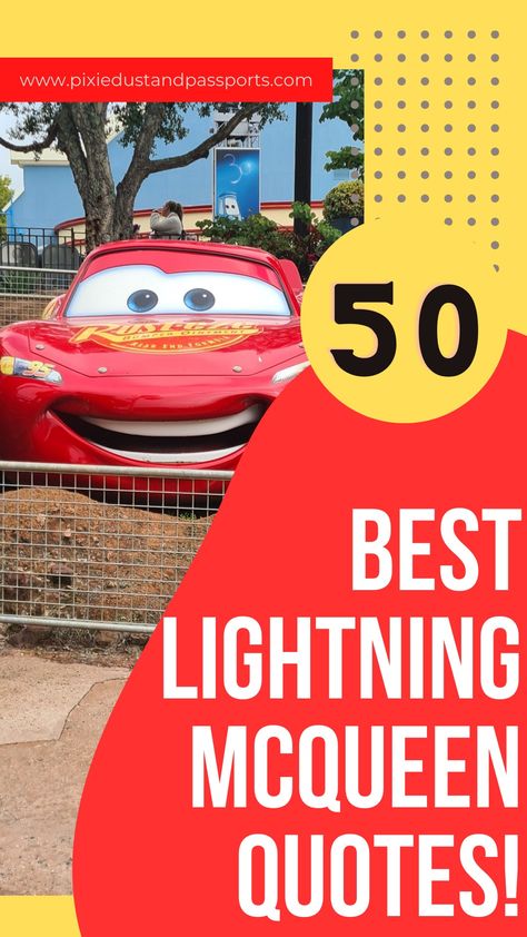 These are the best Lightning McQueen quotes that'll have you revving your engine. These inspirational Lightning McQueen quotes are from Cars, Cars 2, and Cars 3 - so, take your pick! Lightning Mcqueen Promposal, Lightning Mcqueen Graduation Cap, Cars Quotes, Lightning Mcqueen Pickup Line, Cars Movie Quotes Disney, Pixar Cars Quotes, Tow Mater Quotes Funny, Lightning Mcqueen Quotes, Quotes About Cars