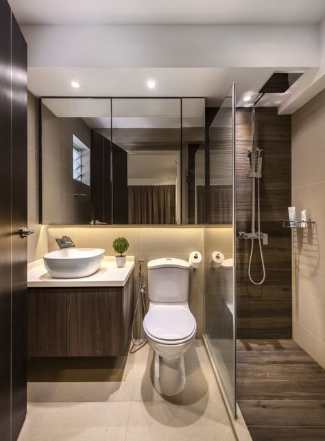 Punggol Master bedroom toilet design Toilet Design Modern, Bedroom Toilet, Modern Bathroom Interior, Bathroom Shower Design, Best Modern House Design, Modern Toilet, Small Toilet, Bathroom Decor Apartment, Smitten Kitchen