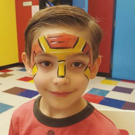 Ironman Face Paint, Iron Man Face Paint, Face Painting For Boys, Face Painting Easy, Painting Easy, Boy Face, Facepaint, Face Painting, Iron Man