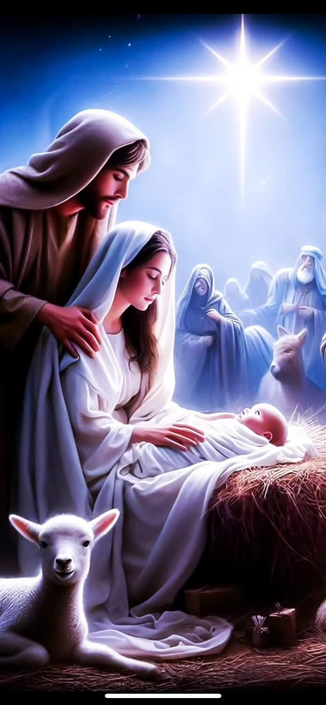 Baby Jesus Pictures, Nativity Of Jesus Christ, Nativity Scene Pictures, Mother Mary Pictures, Nativity Of Jesus, Jesus Videos, Jesus Artwork, Birth Of Jesus Christ, Jesus Christ Artwork