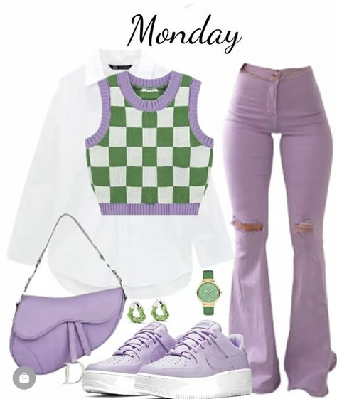 Aethstetic Clothes, Purple And Green Outfit, Green And Purple Outfit, Purple Fashion Outfit, Pick Your Outfit, Peony Aesthetic, Trending Streetwear, Streetwear Lifestyle, Street Outfits