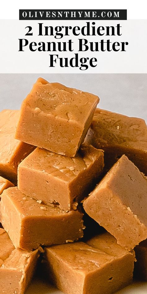 This 2 ingredient peanut butter fudge is a super quick, easy and delicious no bake treat. Like the name suggests, this 2 ingredient fudge is made from just two ingredients- creamy peanut butter and frosting! Low Carb Peanut Butter Fudge, 2 Ingredient Peanut Butter Fudge, Microwave Peanut Butter Fudge, Sugar Free Fudge, 2 Ingredient Fudge, Peanut Butter Fudge Recipe, Cheesecake Oreo, Peanut Butter Fudge Easy, Keto Fudge