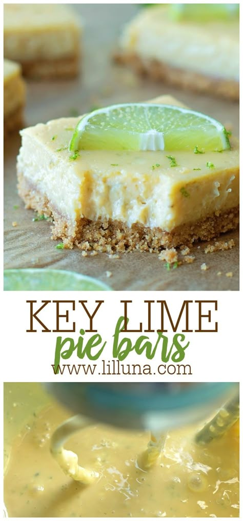 Key Lime Pretzel Dessert, Key Lime Dessert Cups, Key Lime Bars With Cream Cheese, Keylime Pie Bars Recipe, Key Lime Pie Bars Recipe, Key Lime Bars Easy, Key Lime Pie Bars 9x13, Easy Key Lime Desserts, Keylime Dessert