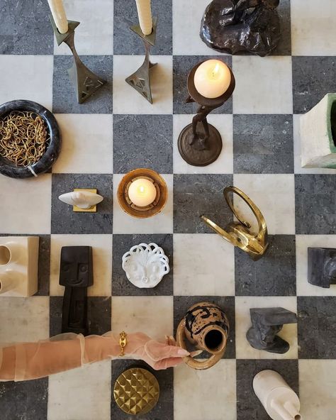 Checkered Coffee Table, Checker Table, Checkered Table, Checkerboard Floor, Tiled Coffee Table, Dinner Room, Home Board, Ig Feed, Story Arc