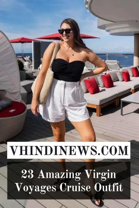 What to Wear on Virgin Voyages Cruise Outfit for Women: 23 Best Cruise Outfit for Women 49 Comfortable Cruise Outfits, Chic Cruise Outfits, Virgin Cruise Outfits, Cruise Ship Outfits For Women, Fall Cruise Outfits For Women, Winter Cruise Outfits, Ship Outfits, Cruise Outfits For Women, Virgin Voyages Cruise