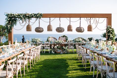 California Wedding Venues | Montage Laguna Beach Weddings | Southern California Hotels Beachy Reception, Beach Wedding Venues California, Ocean View Wedding, 2 Side Tables, California Beach Wedding, Laguna Beach Wedding, Montage Laguna Beach, Truss Structure, Beach Wedding Reception