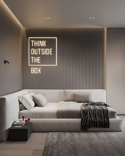 HLV11 :: Behance Modern Boys Rooms, Teenager Bedroom Design, Boys Room Design, Boys Bedroom Makeover, Bed In Corner, Boy Bedroom Design, Teenage Room, Kids Interior Room, Teenage Bedroom