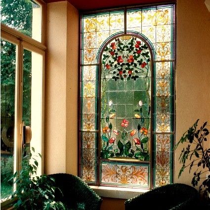 Art Nouveau Interior, Dream House Rooms, Window Art, Dream House Interior, Stained Glass Window, Pretty House, Dream Rooms, Dream House Decor, Stained Glass Art