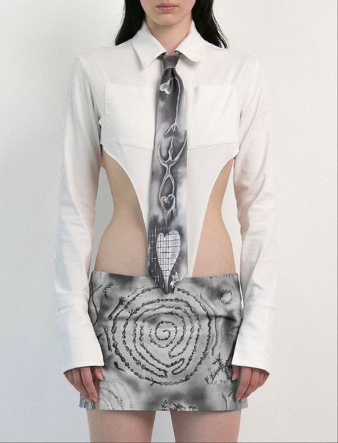 Stand User Outfit, Hagihara Takuya, Stand User, Cyberpunk Fashion, Tie Design, Fashionista Clothes, Diy Style, Office Fashion, Fashion Fabric