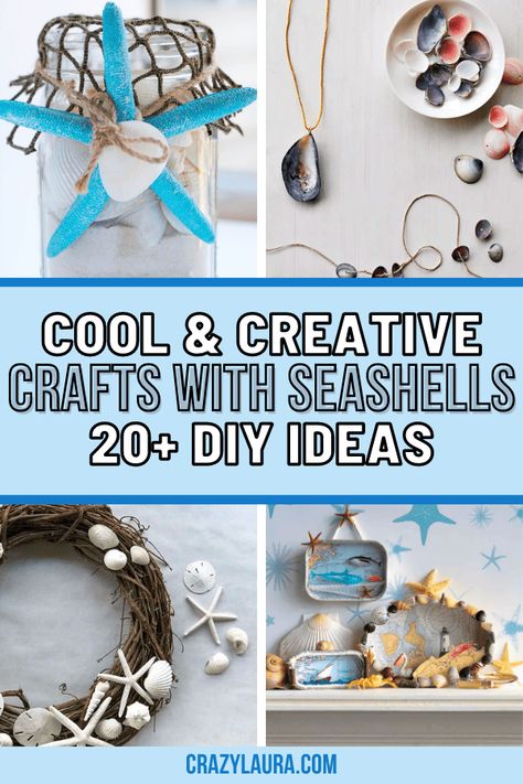 DIY crafts with seashells are a cool creative way to decorate your home or add a personal touch to your gift. #DIY #HomeDecor #Handmade Diy Sea Shells Decorations, Decorate Seashells, Small Shell Crafts, Crafts With Seashells Diy, Seashells Crafts Ideas, Scallop Shell Craft Ideas, Things To Do With Seashells, Decorating With Seashells, Crafts With Seashells