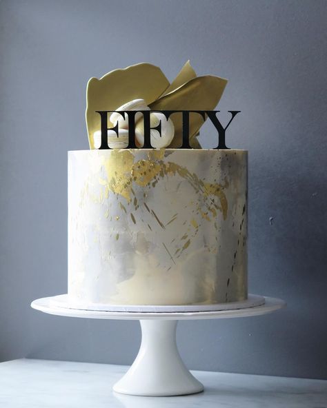 Fifty Cake 50th Birthday, 50th Birthday Party Cake Ideas For Men, Masculine Cakes For Men, Masculine Birthday Cake, 50 Years Birthday Cake, Man Cake Ideas, Masculine Cake, Cake Sayings, 40th Birthday Cakes For Men