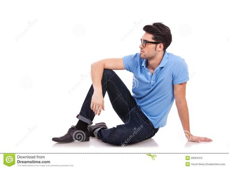 Seated Young Man Looking To A Side Stock Photo - Image of life, person: 26964312 Sitting Pose Reference, Drawing Body Poses, Fashion Male, Sitting Poses, Man Sitting, Person Sitting, Body Reference, Body Poses, Anatomy Reference