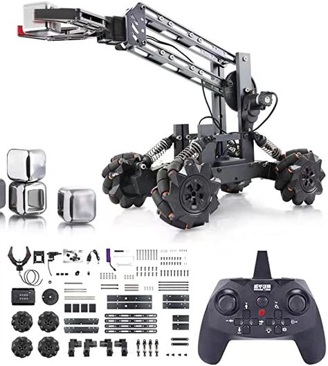 Amazon.com: VANLINNY Smart Robot Arm Kit,2-in 1 Science Kits with 4-DOF Robotic Car,Electronic Programming DIY Toy for Kids Ages 8+,Promotes STEM Interest in Science,Technology,Best Birthday Gifts for Boys/Girls. : Everything Else Stem Projects For Kids, Science Kits For Kids, Robot Kits, Smart Robot, Tech Toys, Learn Programming, Stem Projects, Toy For Kids, Science Kits