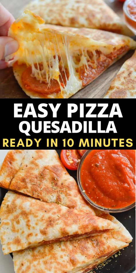 Quesadilla Pizza, Chicken Stir Fry With Vegetables, Dinners Vegetarian, Stir Fry With Vegetables, Pizza Quesadillas, Pizza Quesadilla, Pizza Easy, Quesadilla Recipe, Easy Wrap