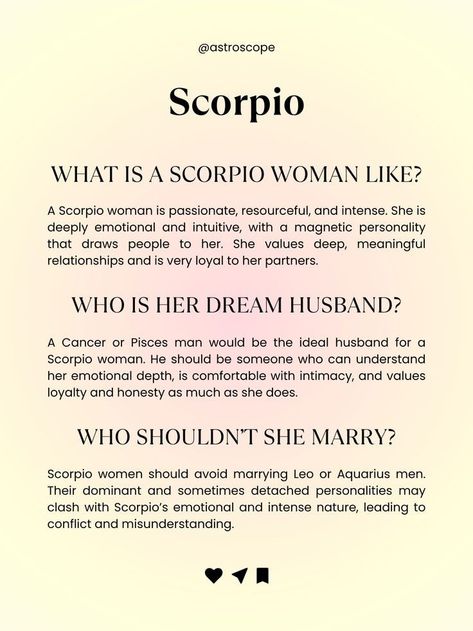 Scorpio Turn Ons And Turn Offs, Pieces And Scorpio, Scorpio Status, Scorpion Facts, Zodiac Quotes Scorpio, Tarot Horoscope, Scorpio Women, Scorpio Traits, Eleven 11