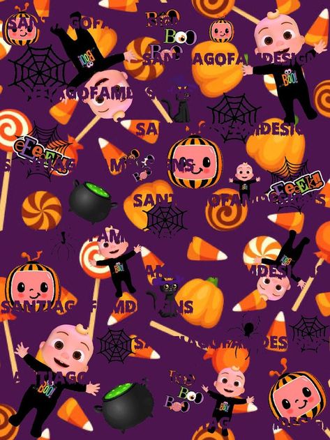 Cocomelon Halloween Party, Cocomelon Halloween, Seamless Backdrop, Halloween Png, 3 Kids, 2nd Birthday, Halloween Party, Etsy App, Sell On Etsy