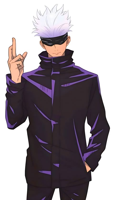 Gojo Satoru Portrait, Gojo Satoru Reference, Gojo Images, Gojo Profile Pic, Gojo Satoru Full Body Pic, Gojo Profile Picture, Gojo Portrait, Gojo With Glasses, Gojo Saturo Drawing