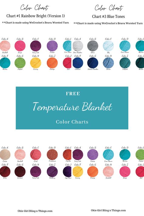 Crochet Blanket Colors, Temperature Chart, Temperature Blanket, Crochet Blanket Pattern Easy, Blanket Diy, I Love This Yarn, Crochet Stitches Tutorial, Handmade Blanket, Color Charts