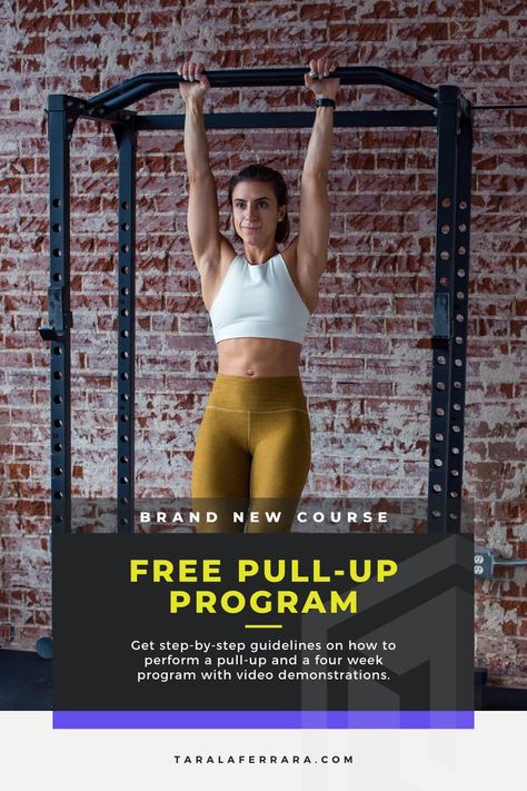 Are you ready to land your first pull-up? Say it with me. I can land a pull-up. And maybe it won’t happen in just this four week program, but it may get you just a little bit closer and if you keep sticking with it… I CAN DO A PULL-UP! And I'm here to HELP you. I've put together a full pull-up program with step-by-step guidlines, tutorials and videos that'll help you get that much closer. To learn more and download my FREE program visit the link. #pullup #pullupprogram #getyourfirstpullup Fitness Tips For Women, Nutrition Advice, Online Workouts, Training Tips, Pull Up, Diet And Nutrition, Pull Ups, How To Stay Motivated, Fun Workouts