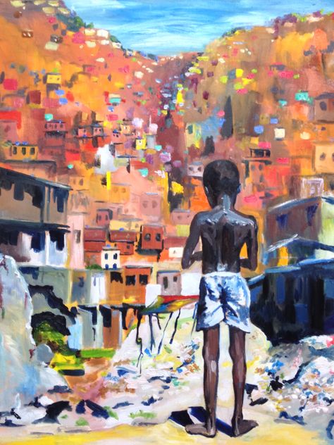 Community Painting Ideas, Representational Art Painting, Canvas Painting Ideas People, Art About Poverty, Poverty Illustration Art, Poverty Artwork, Poverty Painting, Poverty Illustration, Poverty Art