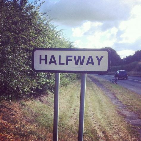 1/2 Meet Me Halfway, Give Me A Sign, Funny Road Signs, Fun Signs, Photo Caption, Street Sign, Road Signs, Street Signs, Funny Signs