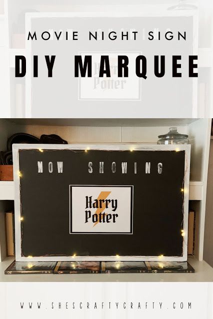 Marquee Sign Diy, Movie Marquee Sign, Movie Night Sign, Harry Potter Sign, Movie Marquee, Make A Movie, Up The Movie, Movie Themed Party, Traditions To Start