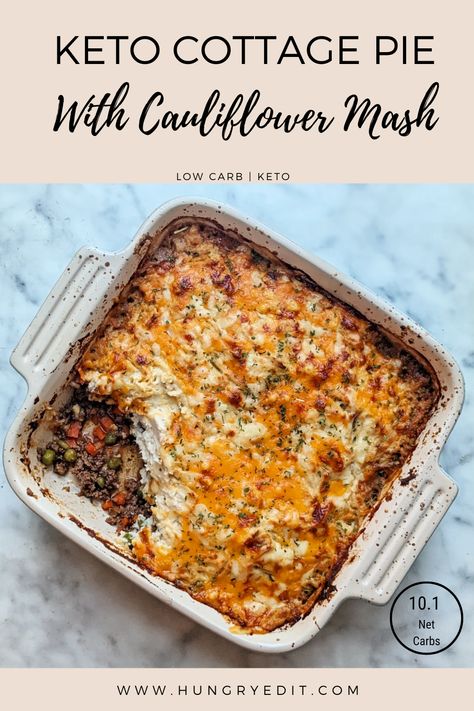 Our Keto Cottage Pie (or Shepherd’s Pie) is made with ground beef and veggies. Topped with mashed cauliflower & sharp cheddar cheese! Keto Cottage Pie, Cauliflower Shepherd Pie, Ground Beef And Cauliflower Recipes, Keto Shepards Pie, Keto Shepherds Pie, Keto Aesthetic, Ground Beef And Veggies, Beef And Veggies, Brunch Aesthetic