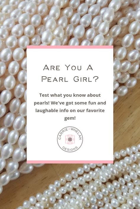 Get our top 10 facts on every classy girls' favorite gem - the pearl! From heirloom quality design to pins for hair, we love all things pearl. Stop what you're doing and read these fun and funny facts on pearls!  #jewelryinfo #pearls #jewelryinformation #jewelrycare