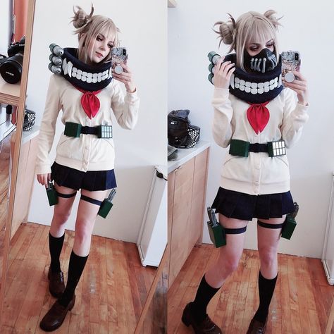 We’re shooting more Toga stuff tomorrow and I’m really excited 🥰so here’s a couple Cosplay vs Character comparisons on the 2nd and 3rd… | Instagram Diy Cosplay Props, Toga Outfit, Himiko Toga Cosplay, Sand Blonde, Toga Cosplay, Couple Cosplay, Diy Cosplay, My Hero Academia Cosplay, Mha Cosplay