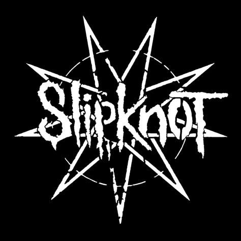 T Shirt Stencils Templates, Slipknot Poster Black And White, 80s Band Logos, Logo Band Metal, Band Logos Ideas, Slipknot Nonagram, Slipknot Black And White, Slipknot Symbol, Slipknot Patch