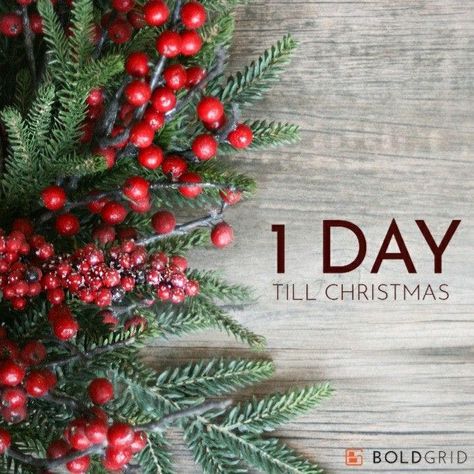 24 Days Till Christmas, 1 Day Till Christmas, Good Morning December, Happy Christmas Day Images, Happy Christmas Banner, Sleeps Till Christmas, Easy Vanilla Cake, Xmas Images, Christmas Thoughts