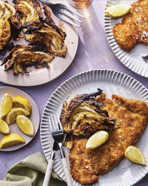 A Recipe From Erin Clarke’s New Cookbook ‘Well Plated Every Day’ Erin Clarke Recipes, Erin Clarke Well Plated, Well Plated By Erin Recipes, Erin French Recipes, Well Plated By Erin, Well Plated, Chicken Schnitzel, Savoy Cabbage, New Cookbooks