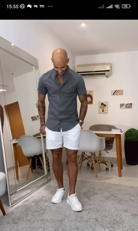 Summer Menswear, Jean Short Outfits, Minimalist Fashion Men, Boyfriend Style, Men Fashion Casual Outfits, Basic Outfits, Outfits Casuales, Wellington, Minimalist Fashion