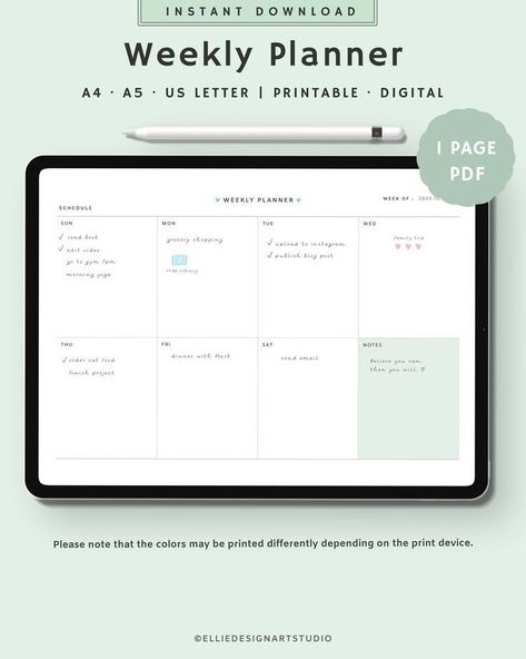 Weekly Planner Printable, Minimalist weekly planner, Undated Weekly Planner Template, Landscape |... notabilityplanner #happyplannersocialplanner Weekly Planner Template Landscape, Planner Template Landscape, Minimalist Weekly Planner, Landscape Planner, Planner Calendar Printables, Weekly Planner Free Printable, Weekly Planner Free, Ipad Goodnotes, Planner Writing