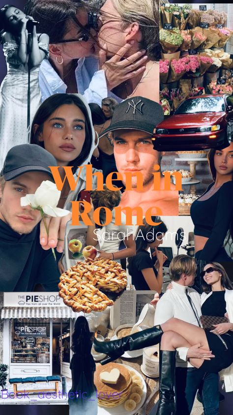 When in Rome by Sarah Adams #wheninrome #wheninromebook #wheninromebook #sarahadams #sarahadamsbooks #books #bookaesthetic #booklovers #bookish #bookaddict #romcomaesthetic #romcombook #romancebooks #vibes When In Rome Book, Sarah Adams, Romcom Books, When In Rome, Recommended Books To Read, Book Images, Book Addict, Book Characters, Book Aesthetic